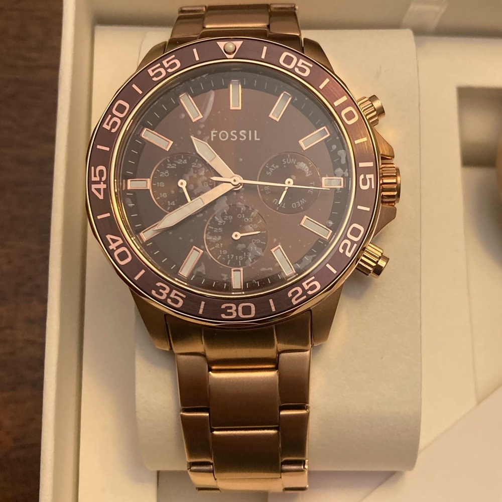 ☕️🎇Fossil Rose Gold & Rich Bronze Watch - Picture 2 of 2